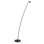 Торшер с изогнутой черной металлической стойкой и цилиндрическим плафоном Davide Groppi варинант исполнения - 1 | Loft Concept в Брянске