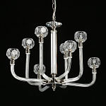 Люстра с 8-ю лампами и гранеными стеклянными плафонами Prism Gala варинант исполнения - 4 | Loft Concept в Брянске