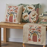 Подушка с цветочным принтом Blooming Elegance Rose варинант исполнения - 7 | Loft Concept в Брянске