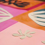 Обои ручная роспись в стиле Арт-деко Jazz Original colourway on painted silk with embroidery варинант исполнения - 5 | Loft Concept в Брянске