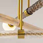 Люстра со стеклянными вставками Helios варинант исполнения - 4 | Loft Concept в Брянске