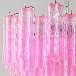 Элитная Люстра Textured Glass Pink Chandelier Ярко Розовое стекло варинант исполнения - 2 | Loft Concept в Брянске