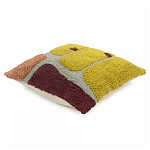 Чехол на подушку с рисунком горчичного цвета Elan Textured варинант исполнения - 3 | Loft Concept в Брянске