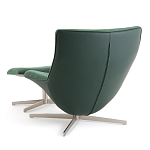 Кресло вращающееся с подставкой для ног зеленое Verdante варинант исполнения - 4 | Loft Concept в Брянске