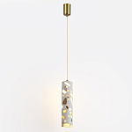 Подвесной светильник с цилиндрическим белым бетонным плафоном Terrazzo Light варинант исполнения - 2 | Loft Concept в Брянске