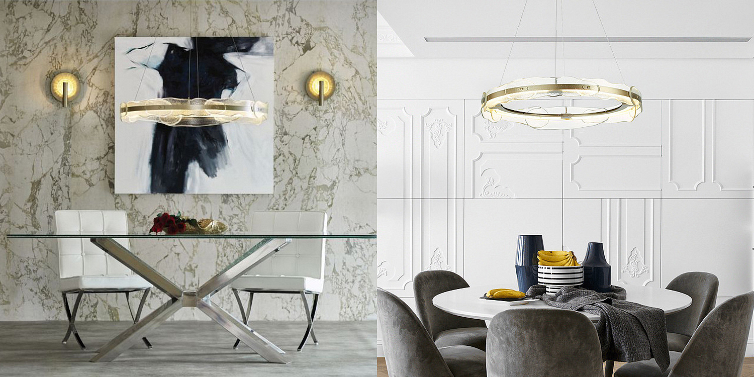 Люстра Ring horizontal glass chandelier Люстра Ring horizontal glass chandelier - Loft-Concept в Брянске