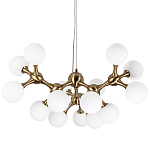 Люстра с плафонами из стеклянных шаров Pearls Suspension Brass Chandelier варинант исполнения - 1 | Loft Concept в Брянске