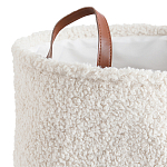 Корзина для белья из ткани букле Boucle Organizers Round варинант исполнения - 2 | Loft Concept в Брянске