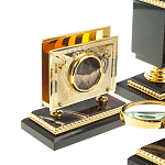 Настольный письменный набор из яшмы и долерита в подарочной упаковке Manager Organizer варинант исполнения - 8 | Loft Concept в Брянске