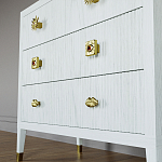 Бельевой Комод с 4 ящиками Elsa Dreams White варинант исполнения - 4 | Loft Concept в Брянске