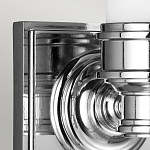 Бра для ванных комнат с матовым цилиндрическим плафоном на квадратном основании цвета хром Feiss варинант исполнения - 4 | Loft Concept в Брянске