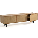 ТВ-тумба с декором из ротанга Pansy Rattan TV Stand варинант исполнения - 8 | Loft Concept в Брянске