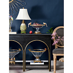 Чаша из прозрачного стекла с бронзовым рельефным ободком Eden Garden варинант исполнения - 3 | Loft Concept в Брянске