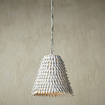 Подвесной светильник белый металлический в форме купола White Natural Lines варинант исполнения - 2 | Loft Concept в Брянске