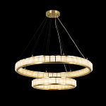 Люстра с 2-мя кольцами из натурального камня с регулируемыми плафонами Durability of Stone варинант исполнения - 5 | Loft Concept в Брянске