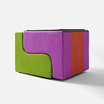 Дизайнерское кресло зеленое Poltronova Sofo Verosa Green Pink Armchair варинант исполнения - 2 | Loft Concept в Брянске