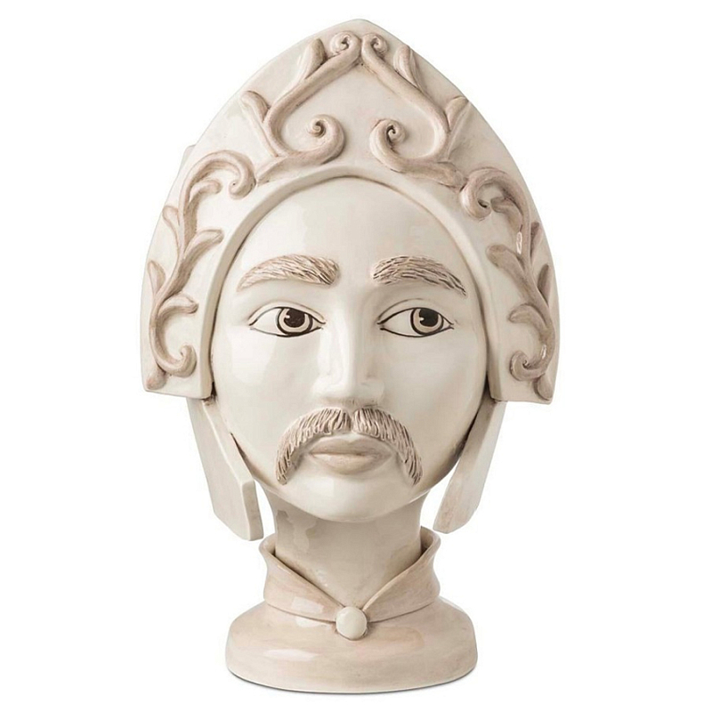 Ваза Vase Moro Man Paladin White Бежевый Ваза Vase Moro Man Paladin White Бежевый в Брянске | Loft Concept