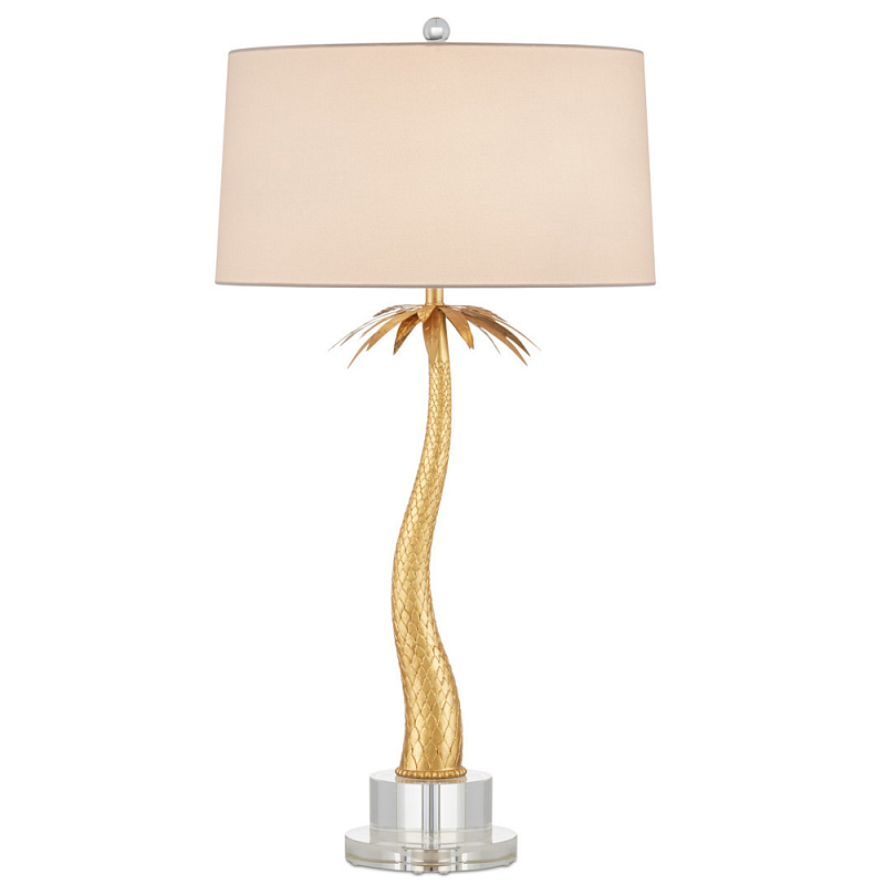 Настольная лампа в виде пальмы Indoor Tropical Floor Lamp Золотой Прозрачный Настольная лампа в виде пальмы Indoor Tropical Floor Lamp Золотой Прозрачный в Брянске | Loft Concept