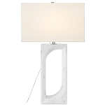 Настольная лампа на прямоугольном корпусе с тканевым абажуром One Piece Support варинант исполнения - 2 | Loft Concept в Брянске