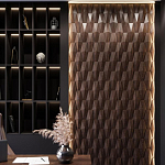 Гипсовая 3D панель с принтографией PM-36 варинант исполнения - 1 | Loft Concept в Брянске