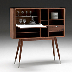 Дизайнерский комод-буфет на высоких ножках с выдвижными ящиками и открытыми полками Joshar варинант исполнения - 3 | Loft Concept в Брянске