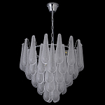 Люстра с подвесками из рифленного стекла в форме капель Textured Glass Chandelier варинант исполнения - 17 | Loft Concept в Брянске