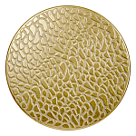 Журнальный столик с конусообразной основой и текстурной поверхностью золотого цвет Ethnic Metal варинант исполнения - 1 | Loft Concept в Брянске