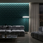 Гипсовая 3D панель с принтографией PM-17 варинант исполнения - 1 | Loft Concept в Брянске