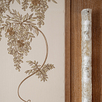 Обои с вышивкой ручной работы Deco Wisteria ﻿Midas colourway on Liso Pearl wool sateen варинант исполнения - 5 | Loft Concept в Брянске