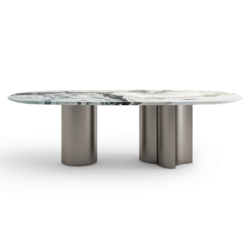 Стол обеденный мраморный с колоннами Marble Column Table  в Брянске | Loft Concept 
