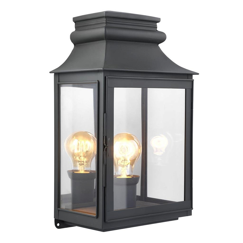 Бра Eichholtz Wall Lamp Primo L Zinc Цинк Прозрачное Стекло в Брянске | Loft Concept 