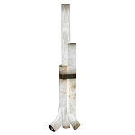 Торшер геометрический с тремя мраморными плафонами Marble Tripod варинант исполнения - 1 | Loft Concept в Брянске