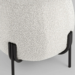 Пуф в ткани букле молочного цвета Pikelet варинант исполнения - 4 | Loft Concept в Брянске