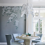 Обои ручная роспись Jasmine Standard colourway on Wood Ash slub silk варинант исполнения - 1 | Loft Concept в Брянске