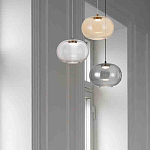 Подвесной светильник с янтарным рифленым стеклянным плафоном Ferm Living варинант исполнения - 8 | Loft Concept в Брянске