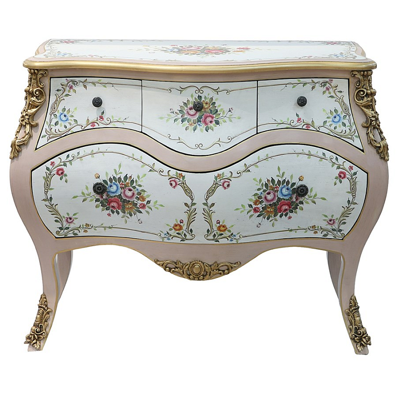 Комод Rococo Reminder Белый Золотой в Брянске | Loft Concept 