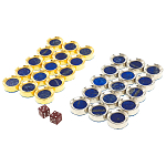 Нарды настольные из натурального камня лазурит и долерит Backgammon from Stone варинант исполнения - 11 | Loft Concept в Брянске