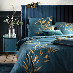 Тумба с одной дверцей Scale Ornament Blue Nightstand варинант исполнения - 4 | Loft Concept в Брянске