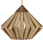 Подвесной светильник из толстых деревянных реек Wooden Slats варинант исполнения - 1 | Loft Concept в Брянске