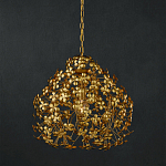 Подвесной светильник золотой с декором в виде лепестков клевера Hanging Clover варинант исполнения - 3 | Loft Concept в Брянске