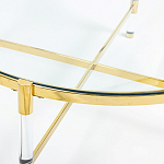 Кофейный столик со столешницей из стекла Crossy варинант исполнения - 2 | Loft Concept в Брянске