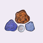 Сет из 4-х тарелок «SAPPHIRE» варинант исполнения - 2 | Loft Concept в Брянске