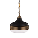 Подвесной светильник с круглым белым плафоном в индустриальном стиле Feiss варинант исполнения - 1 | Loft Concept в Брянске