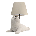 Настольная лампа в детскую Белый морской котик варинант исполнения - 2 | Loft Concept в Брянске