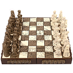 Шахматы  из  камня Cargador del Tiempo Chess Мексика ручная работа варинант исполнения - 1 | Loft Concept в Брянске