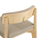 Барный стул из массива ясеня Elegant Ash Shape варинант исполнения - 1 | Loft Concept в Брянске