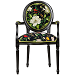 Стул с подлокотниками из натурального бука с изображением птиц и цветов Blooming Birds варинант исполнения - 1 | Loft Concept в Брянске