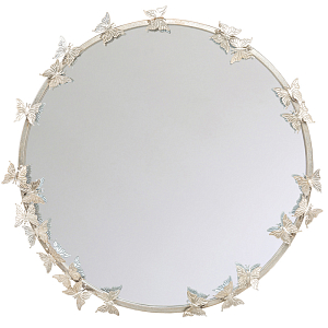 Зеркало Butterflies Circle Silver Mirror