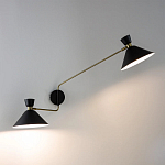 Бра с 2-мя поворотными плафонами Davy Duo Wall Lamp варинант исполнения - 6 | Loft Concept в Брянске