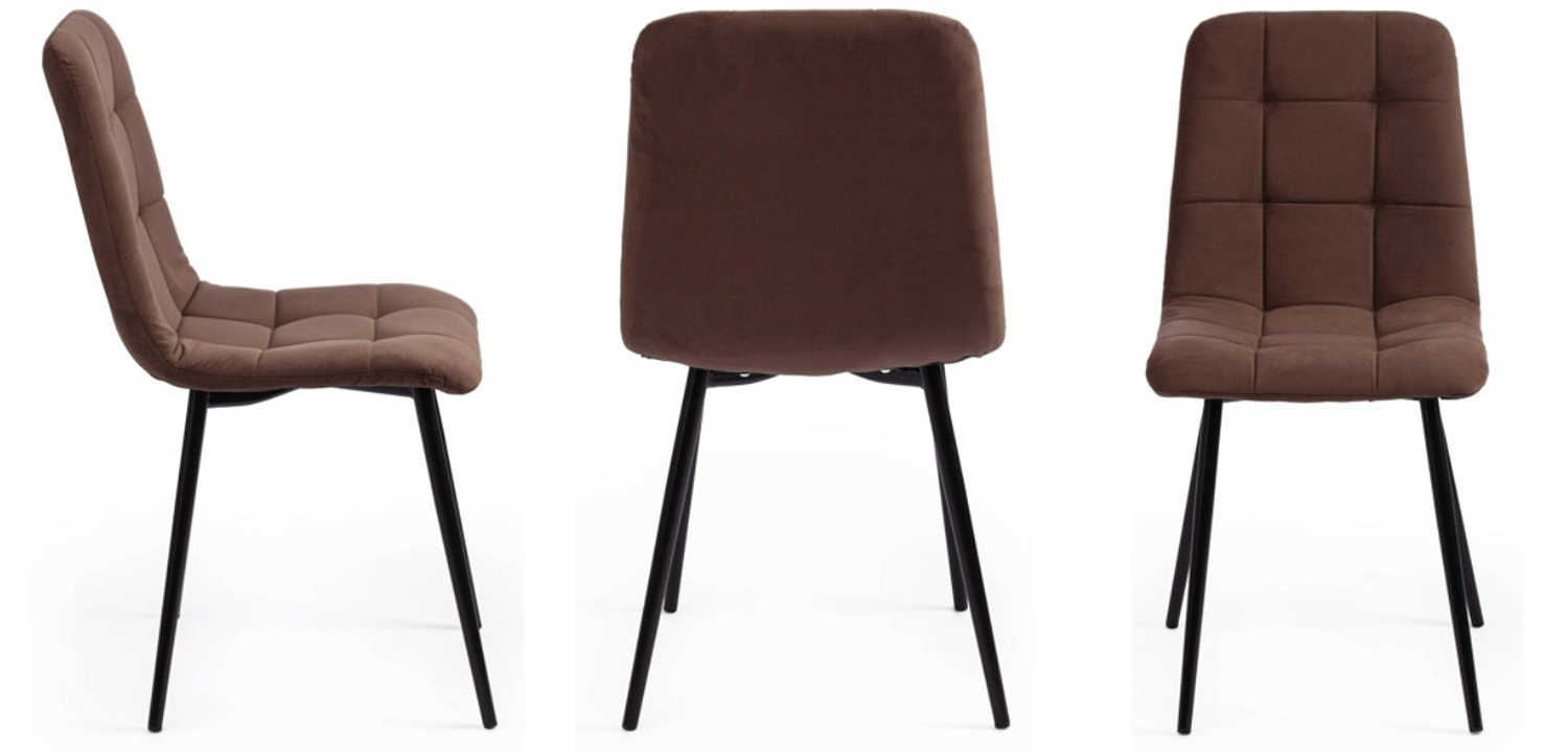 Стул Nancy Velour Brown Chair Стул Nancy Velour Brown Chair - Loft-Concept в Брянске